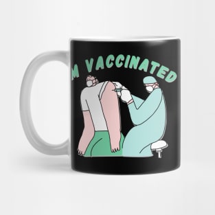 I'M VACCINATED - 2021 Trend Design Black Mug